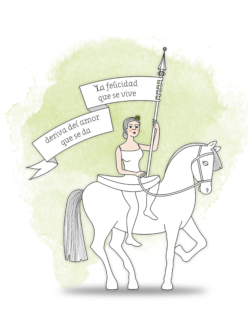 La felicidad que se da